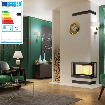 Lette, moderne og universelle ALBERO peisinnsatser passer perfekt inn i ethvert rom - både hjemme og i bruk. Dette er den minste modellen i Albero-serien og er en to-sidlig vinkelpeis. Velg mellom glass på høyre eller venstre side.