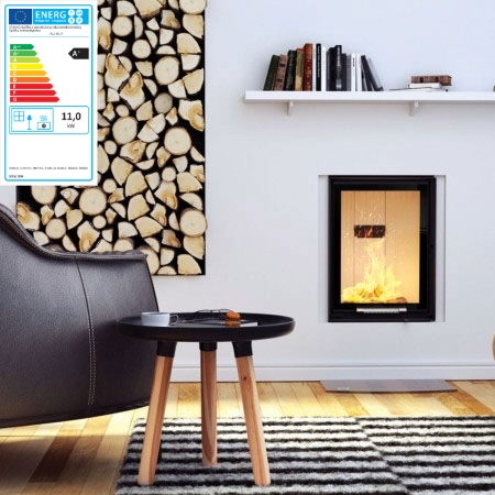 Lette, moderne og universelle ALBERO peisinnsatser passer perfekt inn i ethvert rom - både hjemme og i bruk. Denne modellen har glass i front og giljotinåpning.