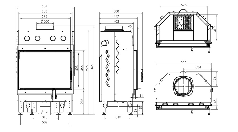 Dimensjoner 11 front